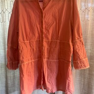 Cato Women’s Coral Button-Up Blouse